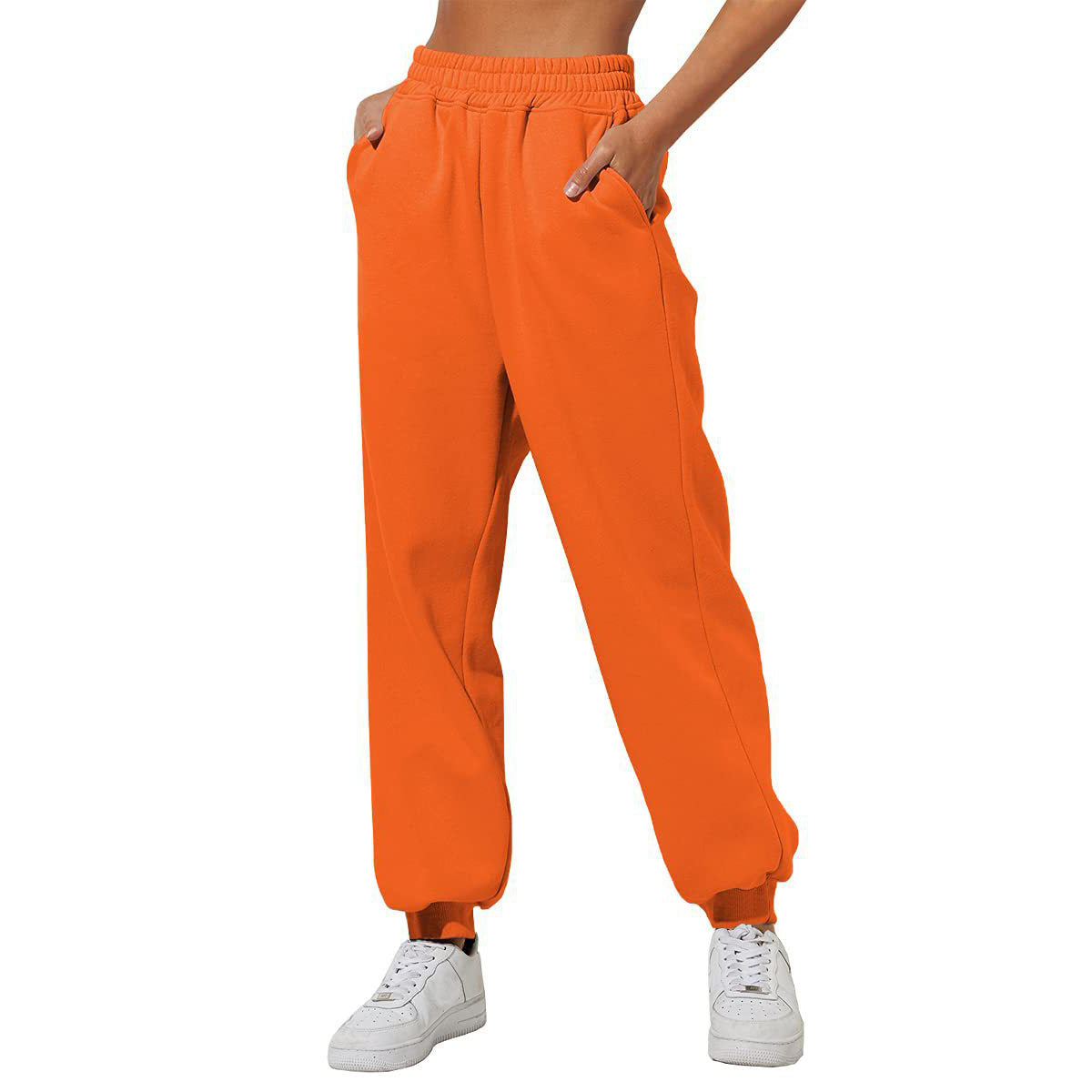 ✨Letzter Tag 69% RABATT✨Damen High Waist Baggy Sweatpants, lässige Jogger mit Taschen