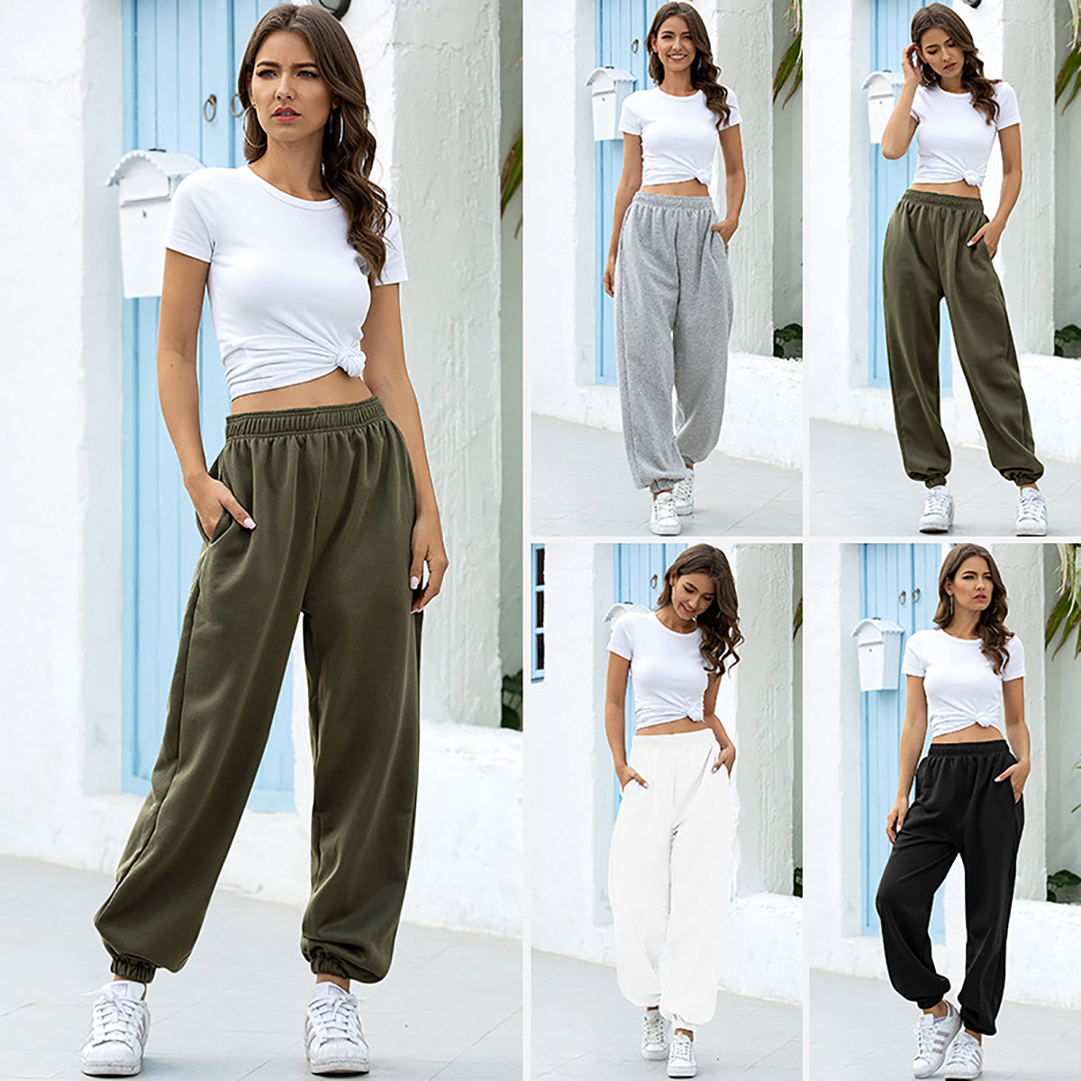 ✨Damen High Waist Jogginghose Trainingshose Active Jogger Hose