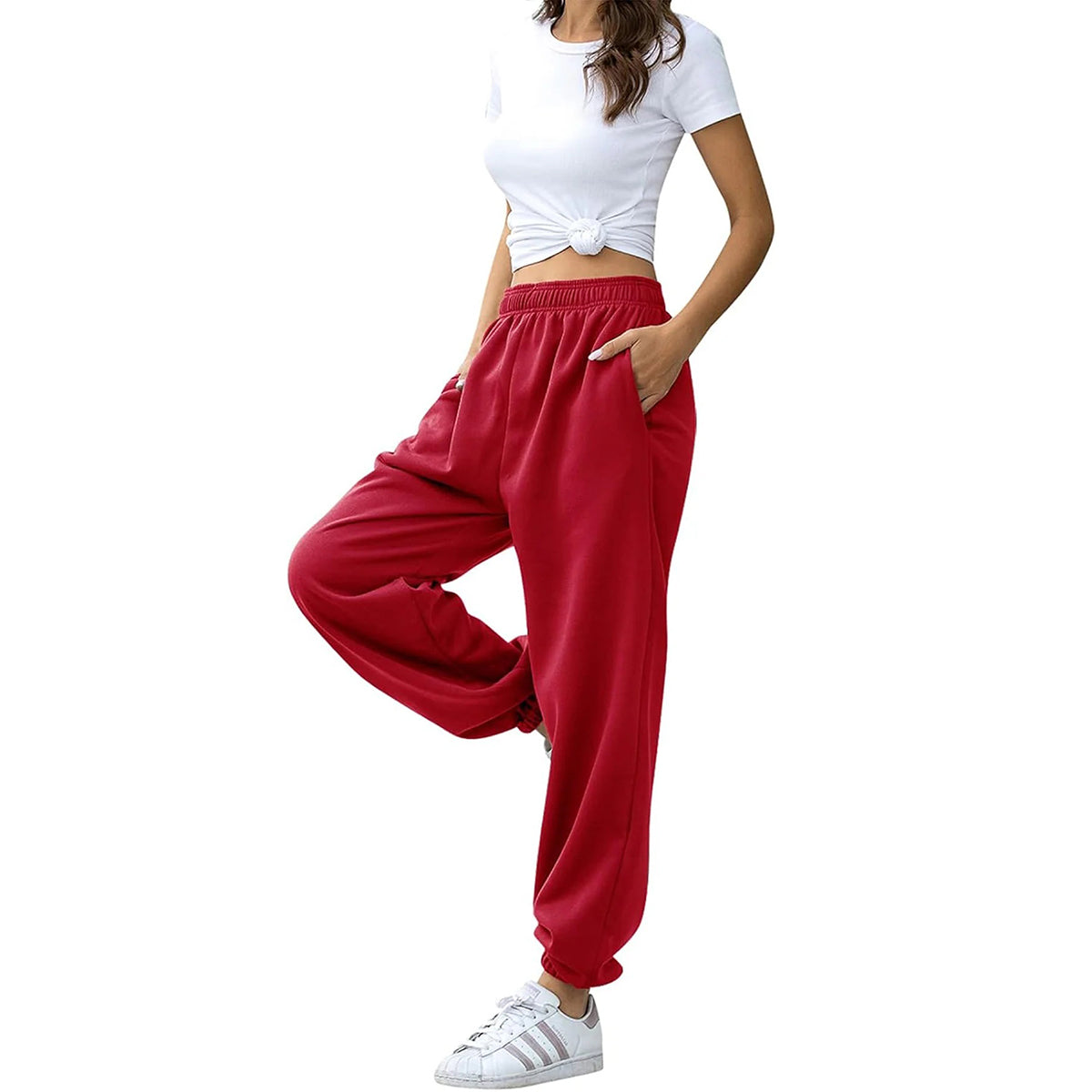 ✨Damen High Waist Jogginghose Trainingshose Active Jogger Hose