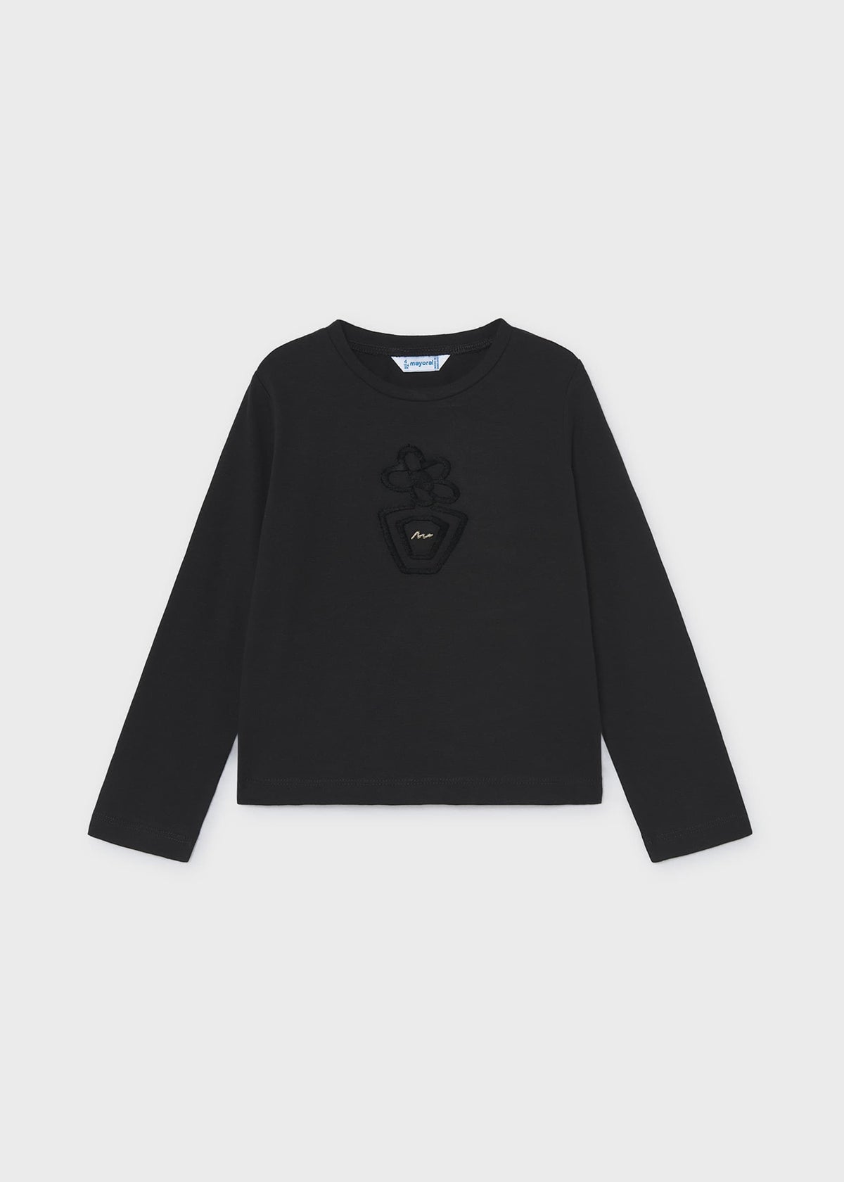 Basic floral T-shirt for girls