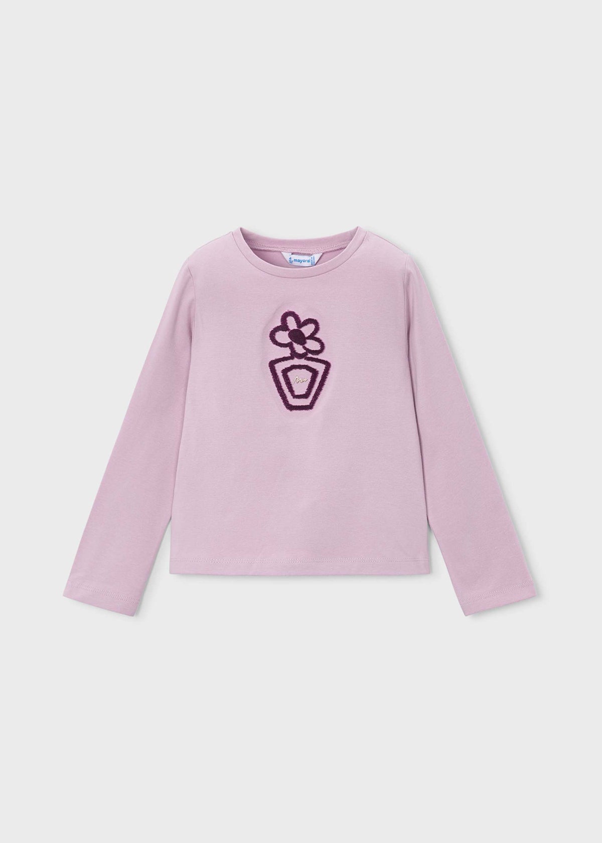 Basic floral T-shirt for girls