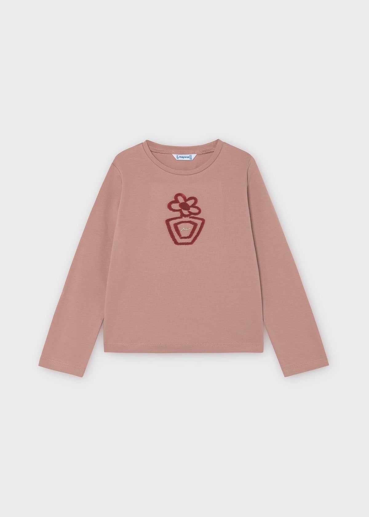 Basic floral T-shirt for girls