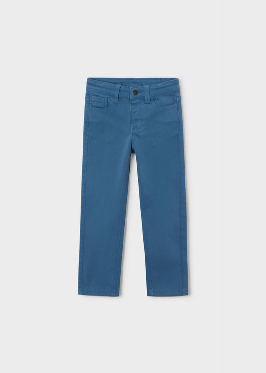 Basic slim-fit trousers with pockets for boys