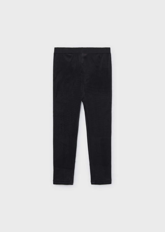 Basic velvet leggings for girls