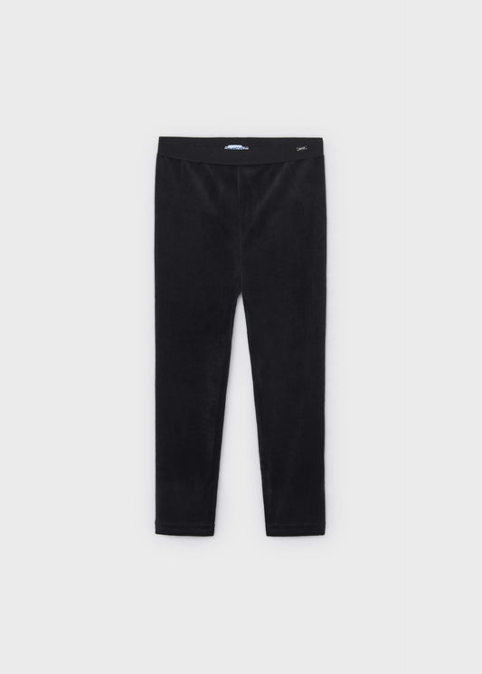 Basic velvet leggings for girls