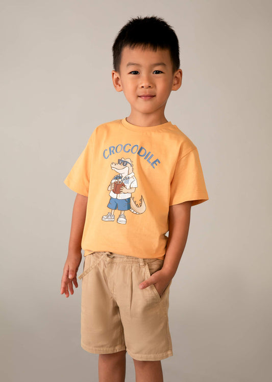 Bermuda-Shorts aus Leinen für Jungen