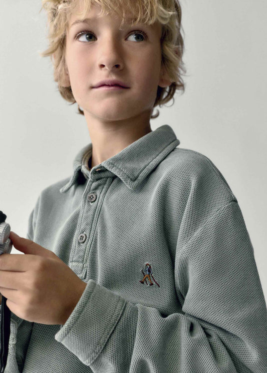 Boston Kids embroidered polo shirt