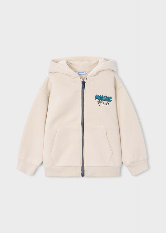 Boy Making Zip-up Hoodie