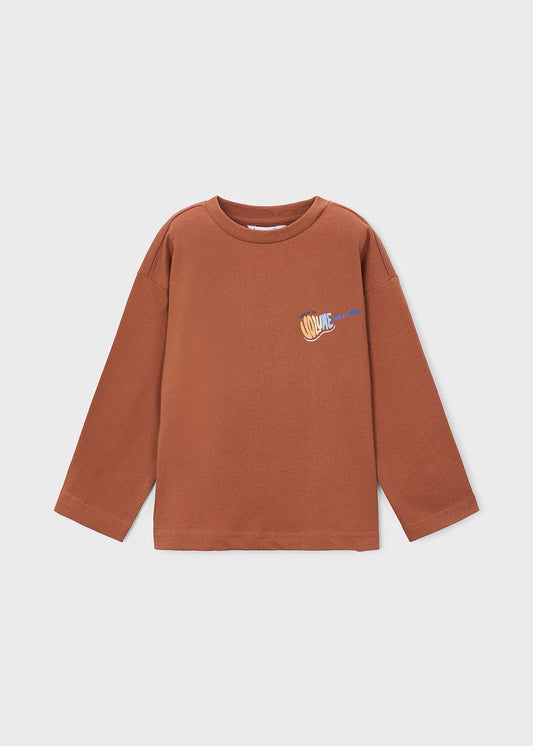 Boy screen print back t-shirt