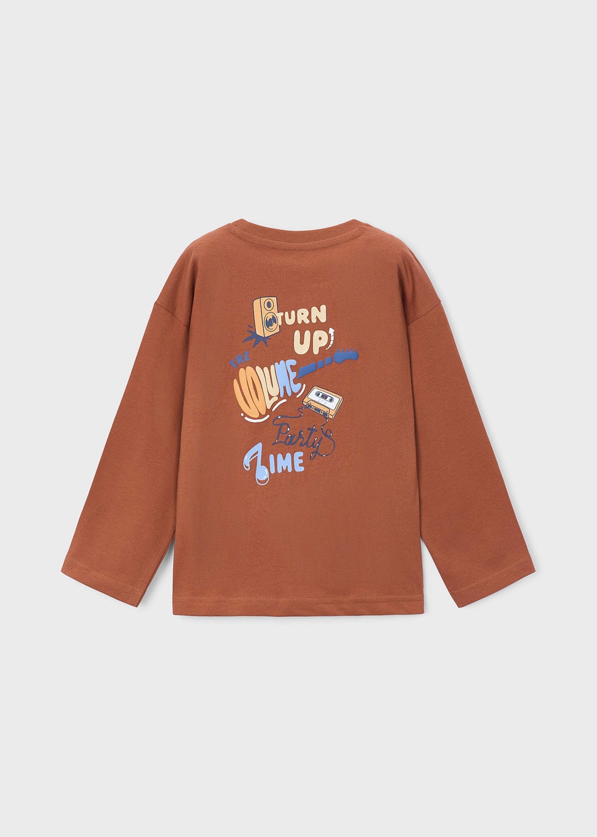 T-Shirt mit Siebdruck auf dem Rücken für Jungen