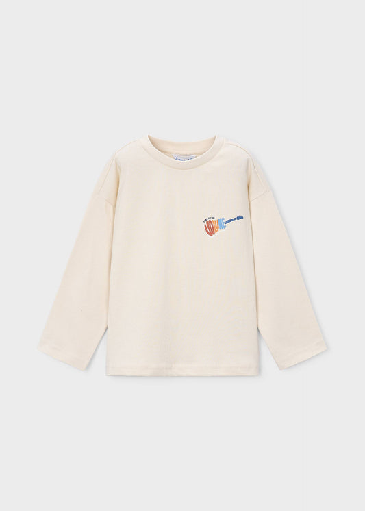 Boy screen print back t-shirt