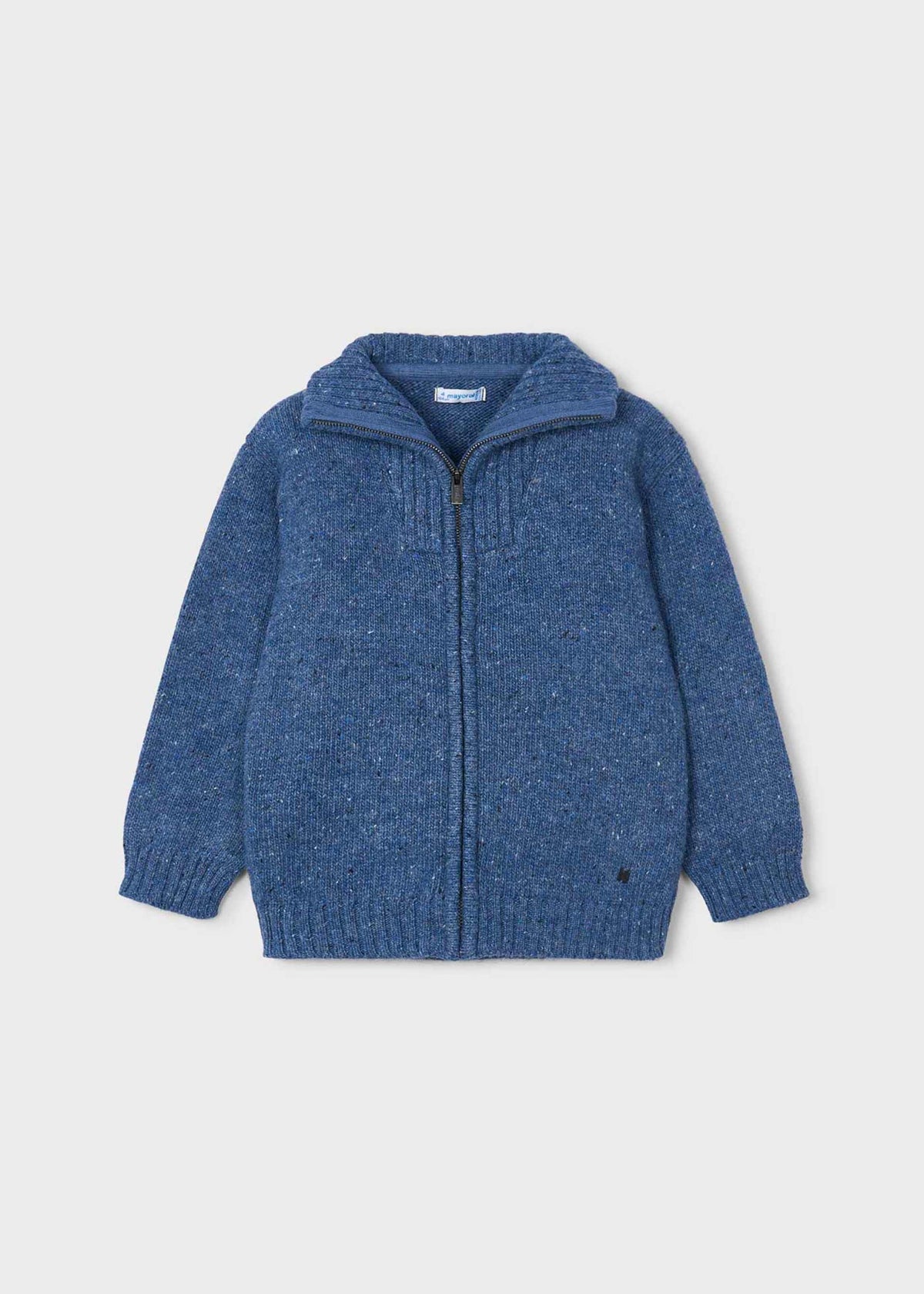 Boy zip-up knit jacket