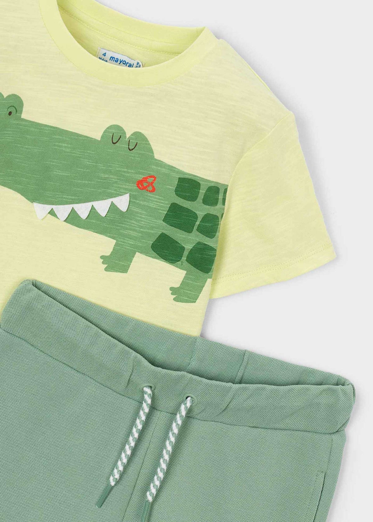 Set aus T-Shirt mit Krokodil-Print und Hose für Jungen
