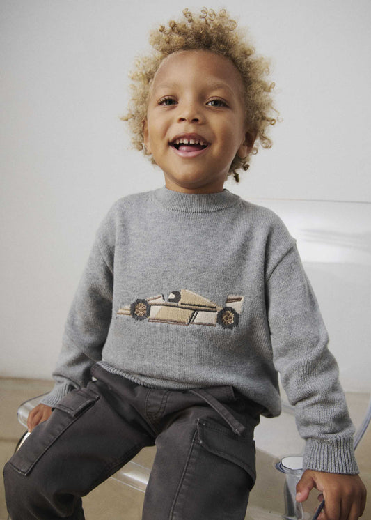 Intarsien-Pullover für Jungen