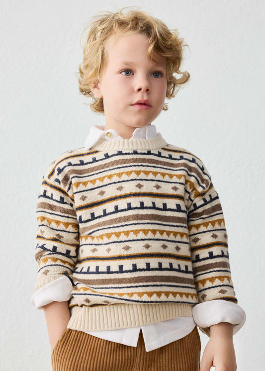 Jacquard-Pullover für Jungen