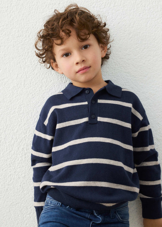 Strick-Poloshirt für Jungen