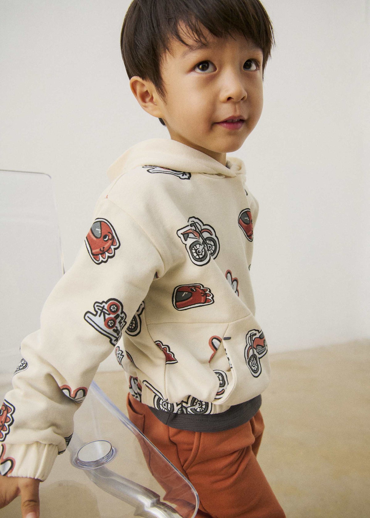 Bedrucktes Sweatshirt für Jungen