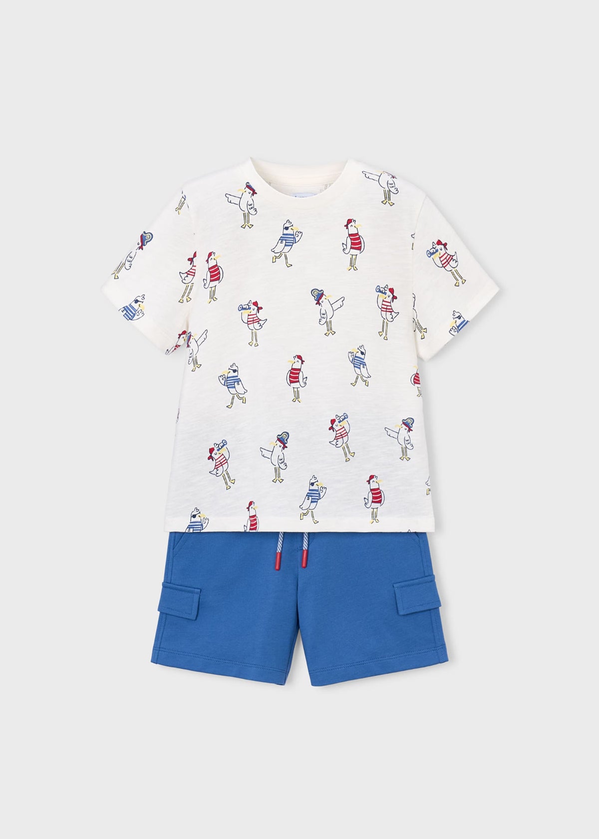 Jungen-Set aus T-Shirt mit Aufdruck und Hose