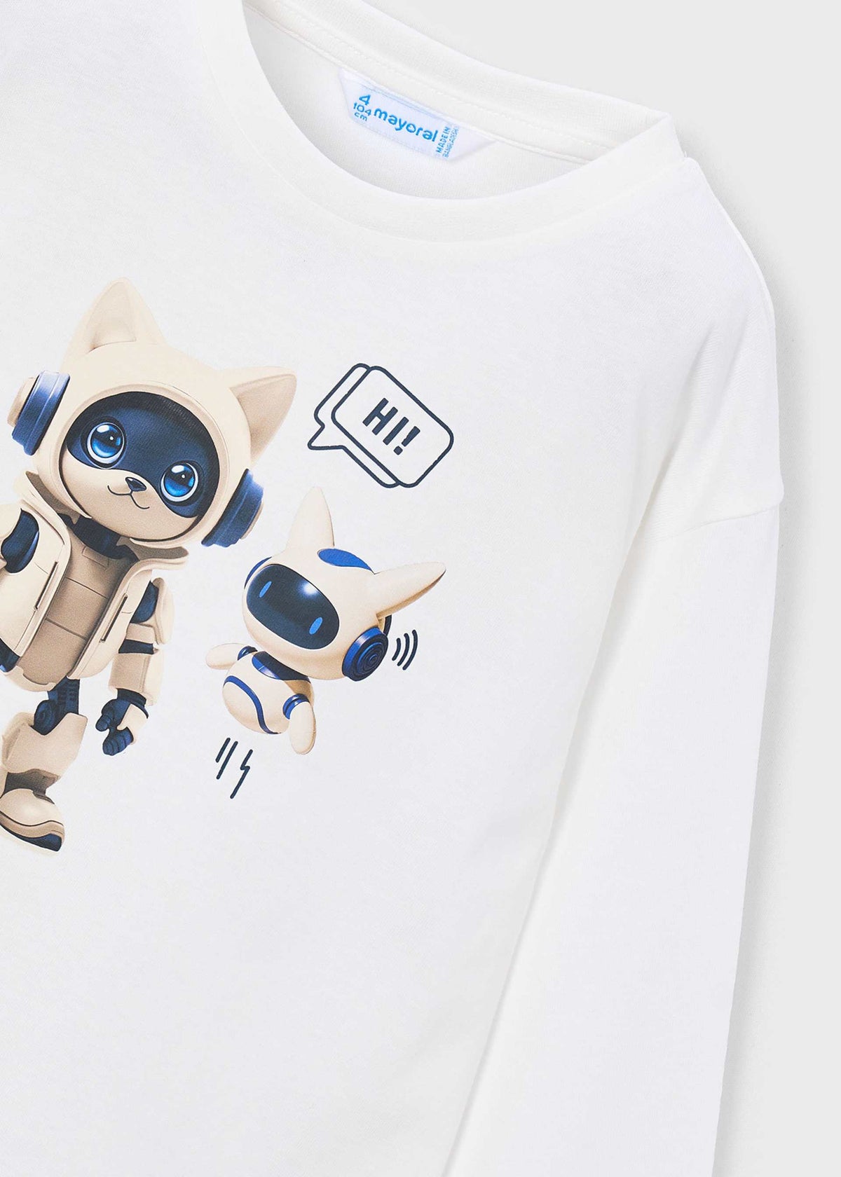 Jungen-T-Shirt mit Roboter-Motiv