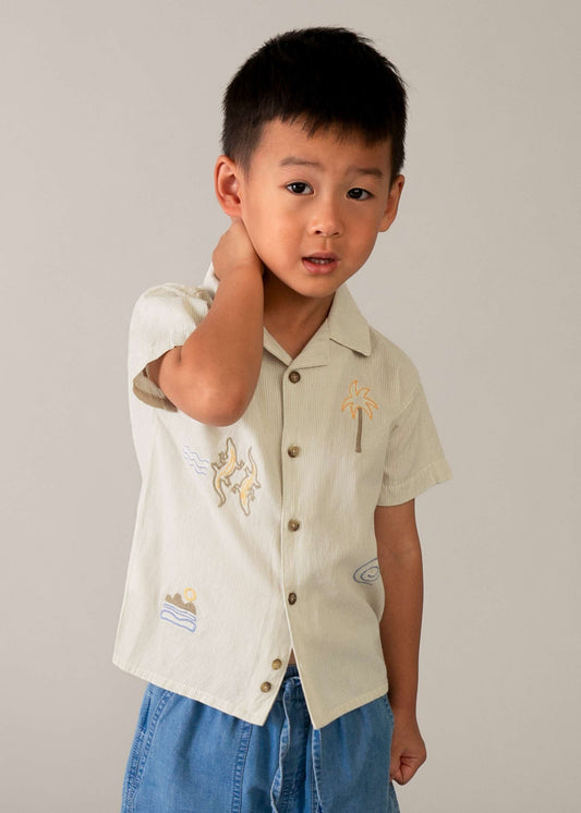 Boy's shirt with embroidered details
