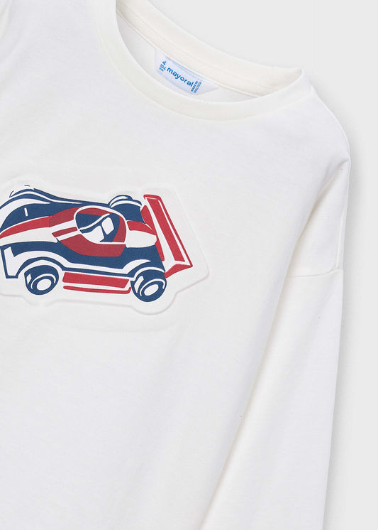 Boy's T-shirt with vehicle design