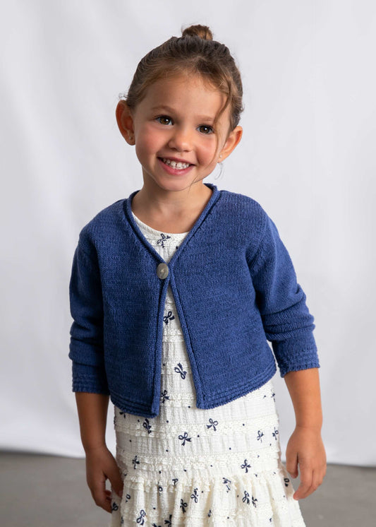 Button cardigan girl