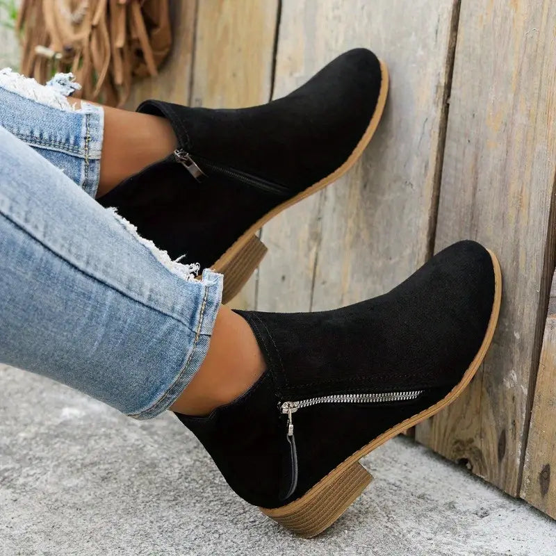 Damen-Lederstiefel