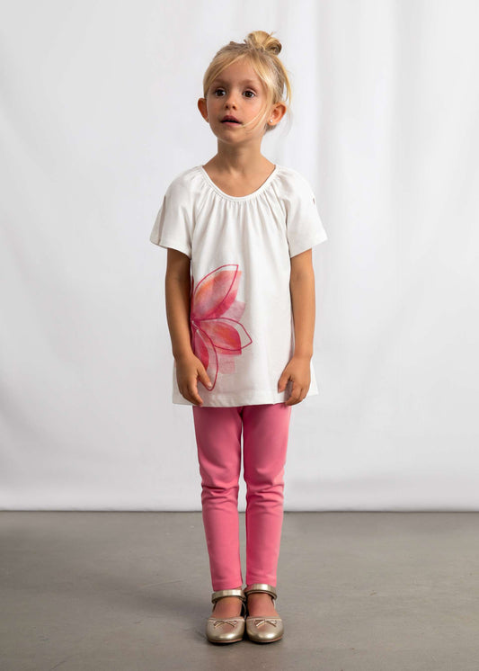 Blumen-Leggings-Set für Mädchen