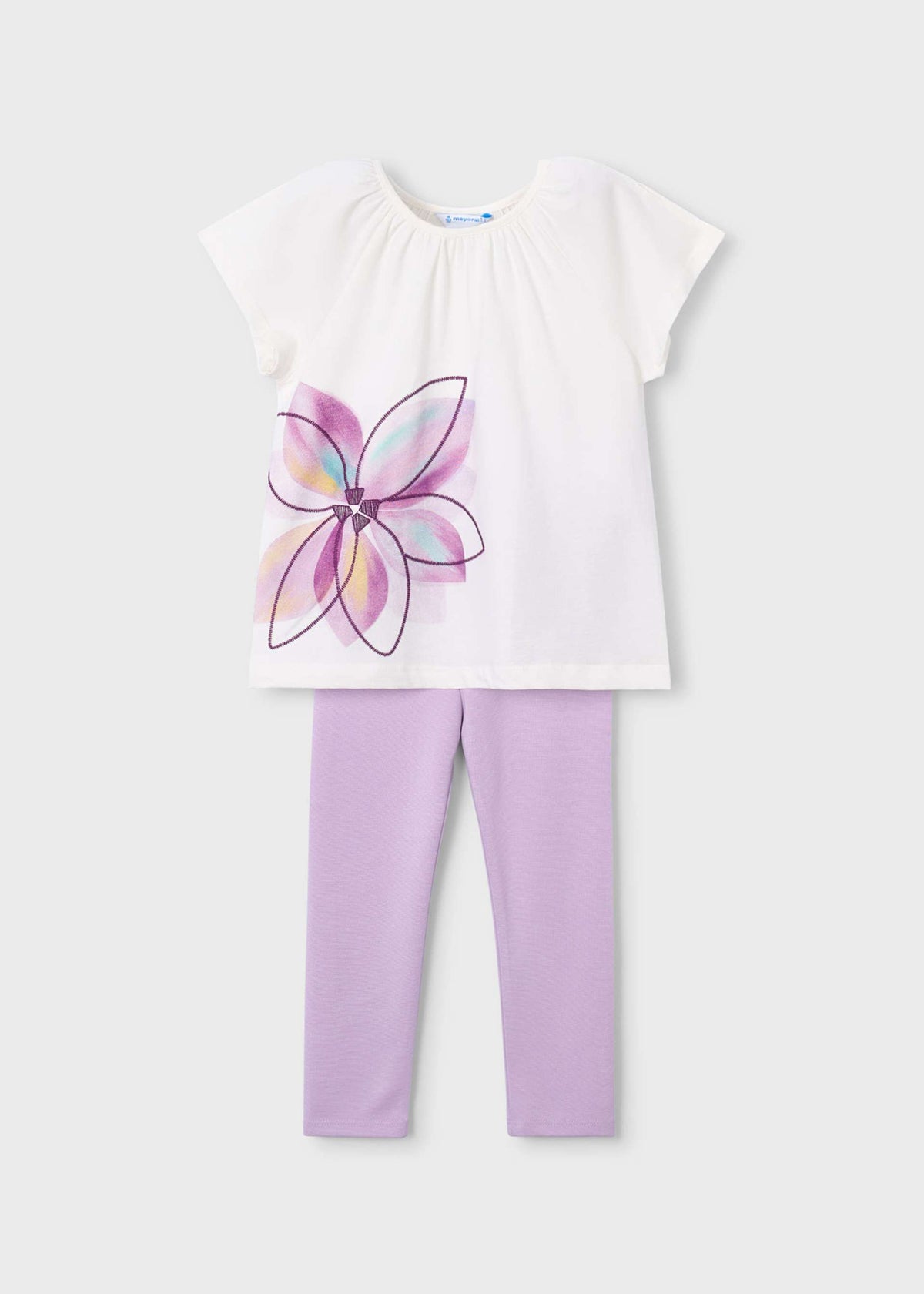 Mädchen-Leggings-Set mit Blumenmuster