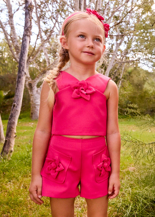 Flower set with Bermuda Shorts girl