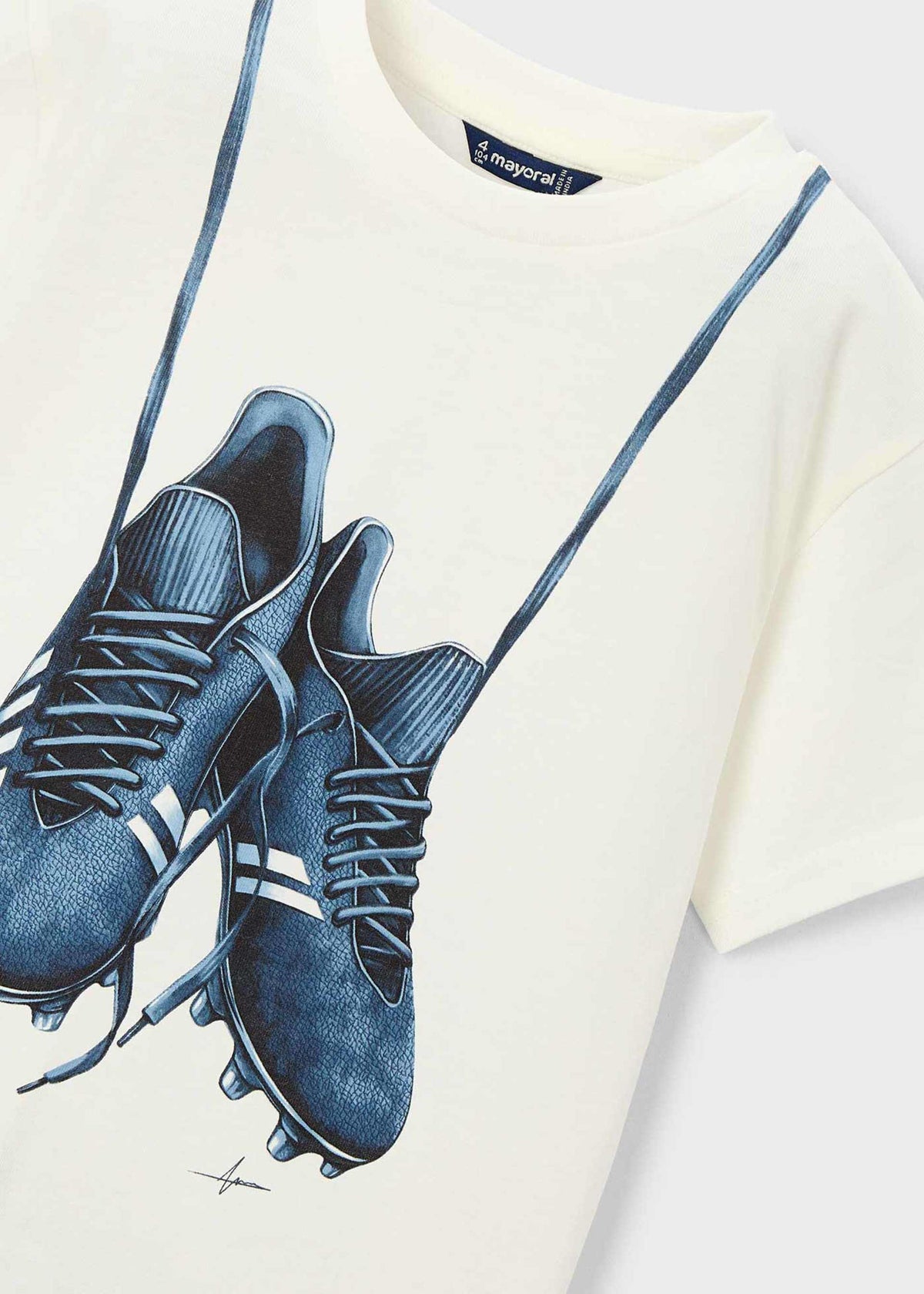 Football boots t-shirt boy