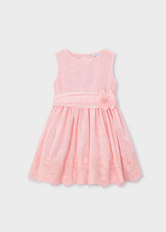 Formal dress with lace details for girls