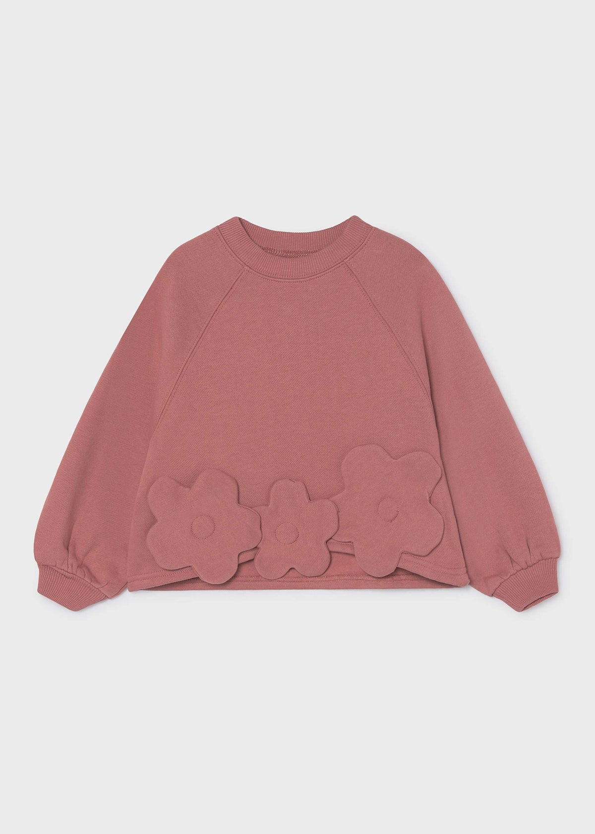 Mädchen-Pullover mit Blumenapplikation