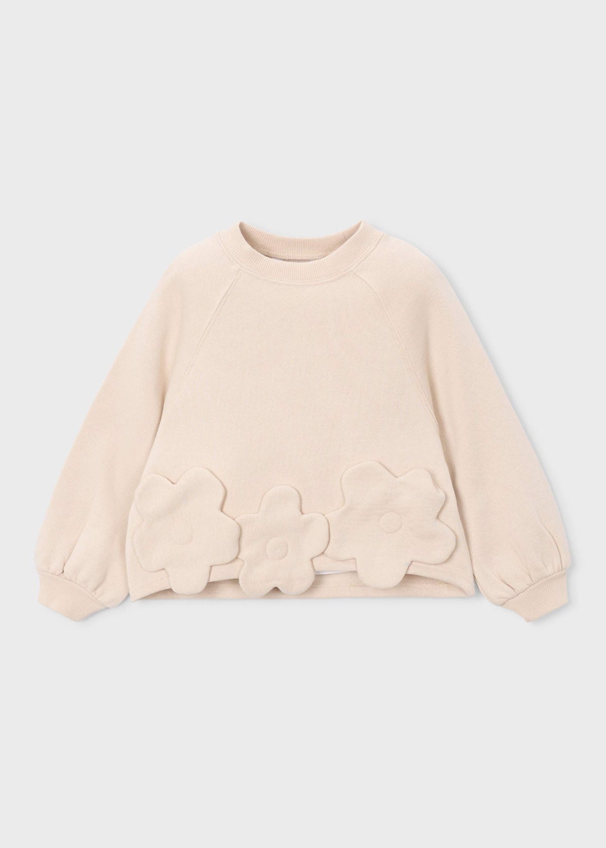 Mädchen-Pullover mit Blumenapplikation