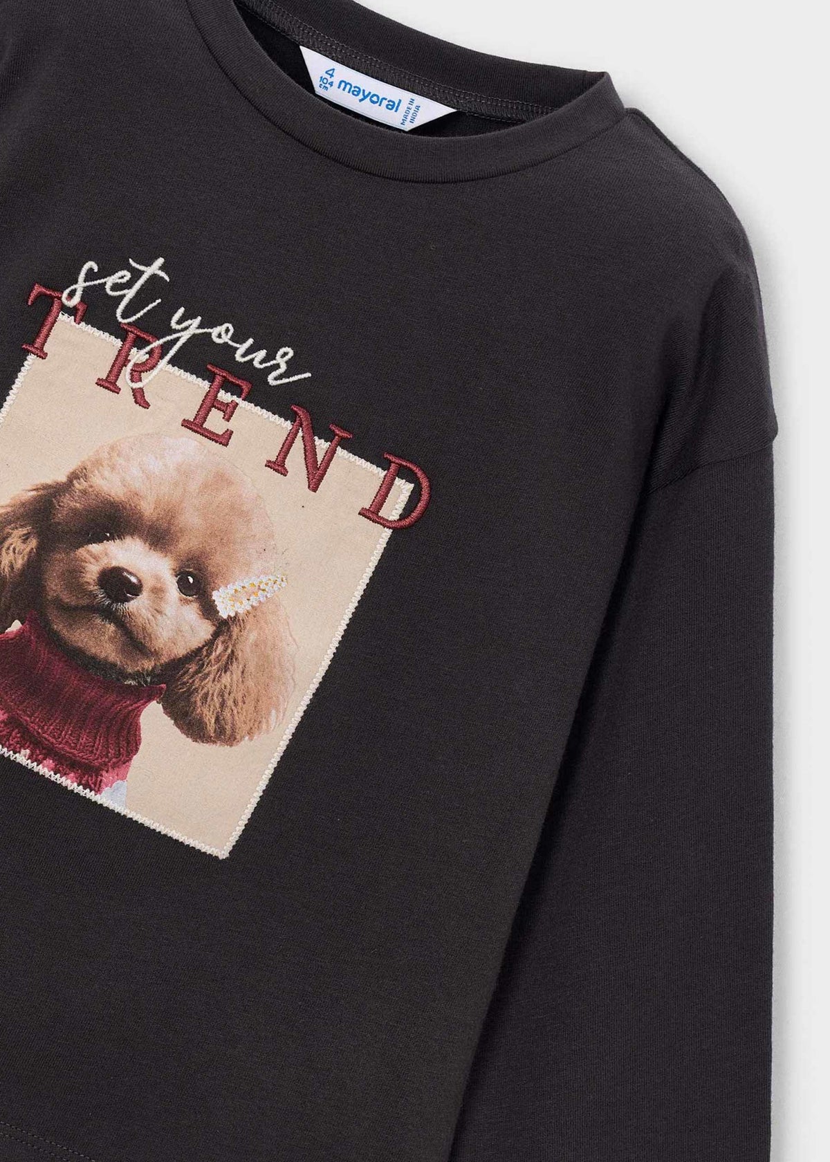 Girl embriodered t-shirt