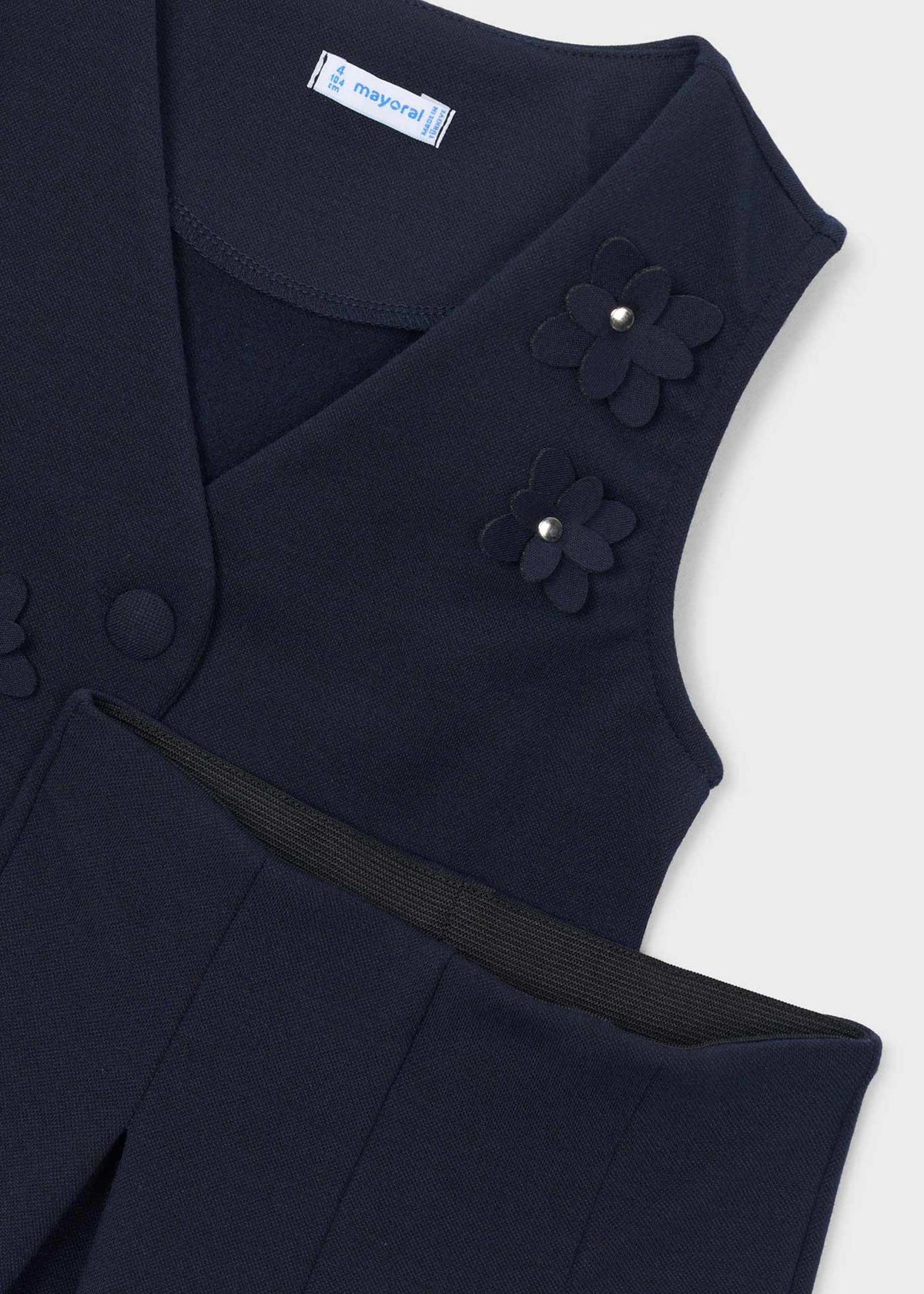 Set aus Hose mit Blumenmuster und Weste für Mädchen