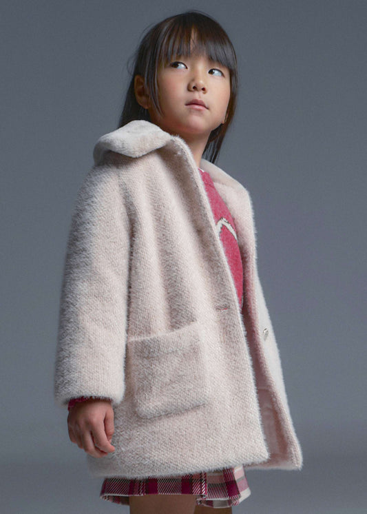 Girl fur coat