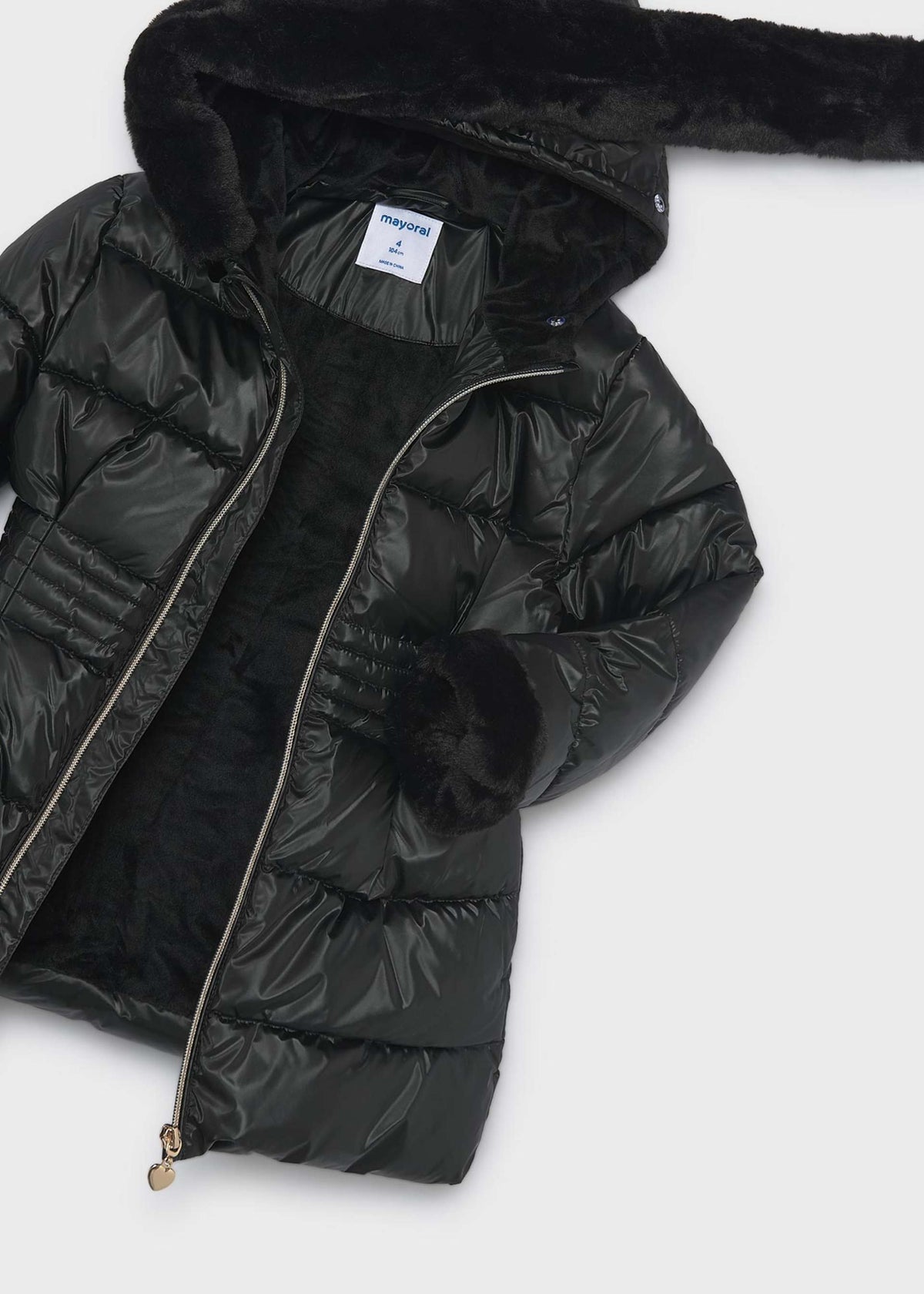 Girl metallic coat