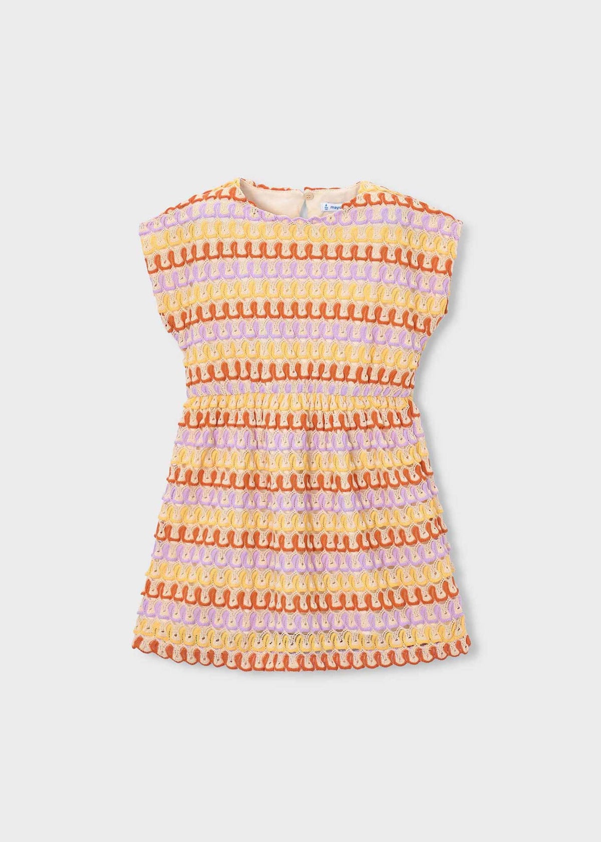 Girl multicolour crochet dress