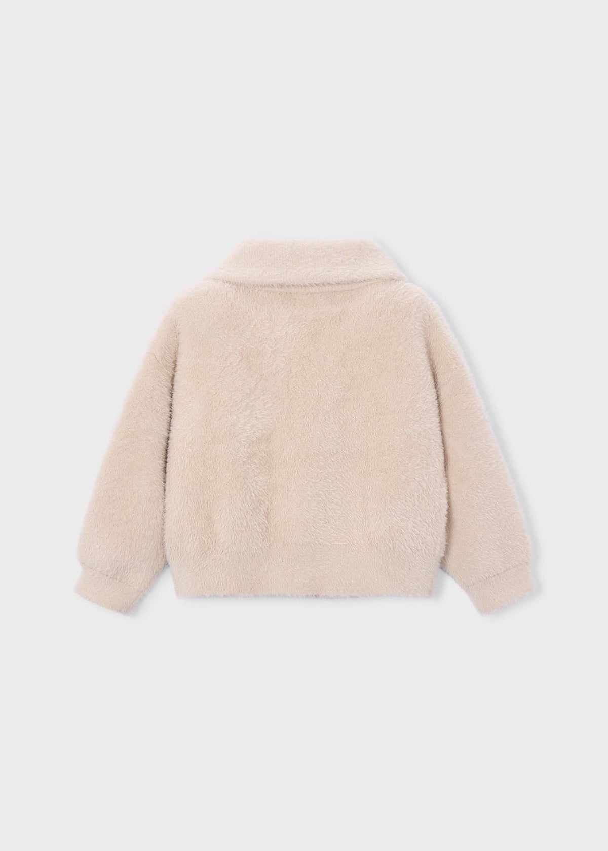 Girl zip-up knit jacket