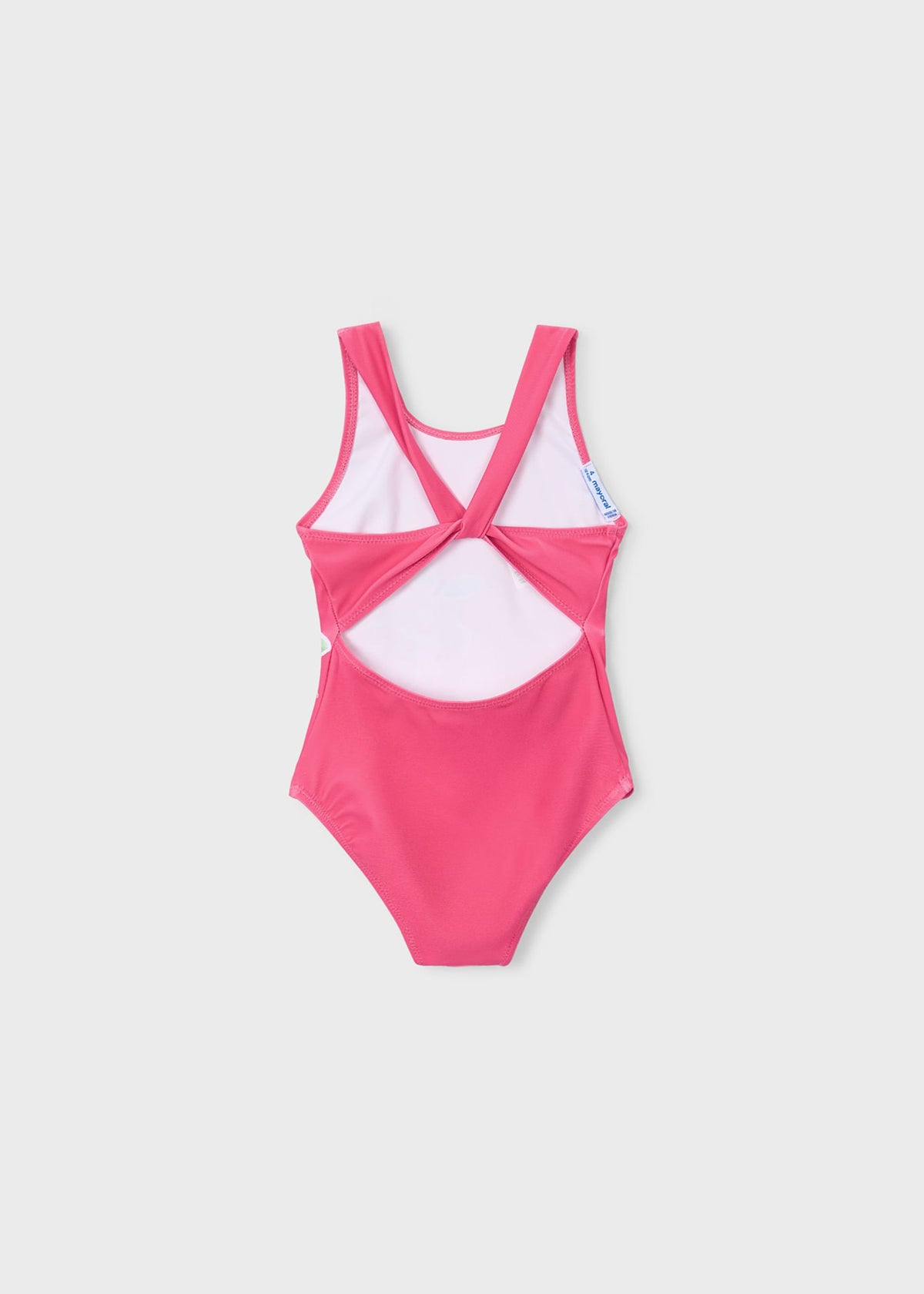 Girls' apple-print swimsuit