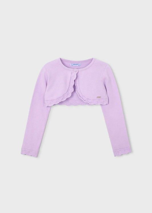 Girls basic bolero knitted cardigan