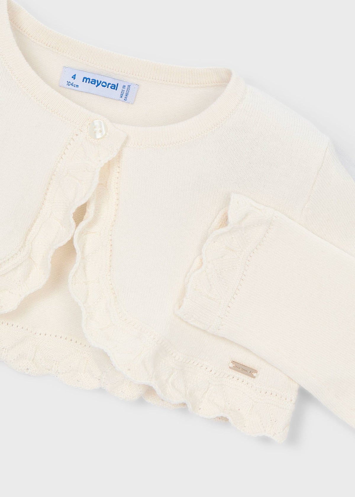 Girls basic bolero knitted cardigan
