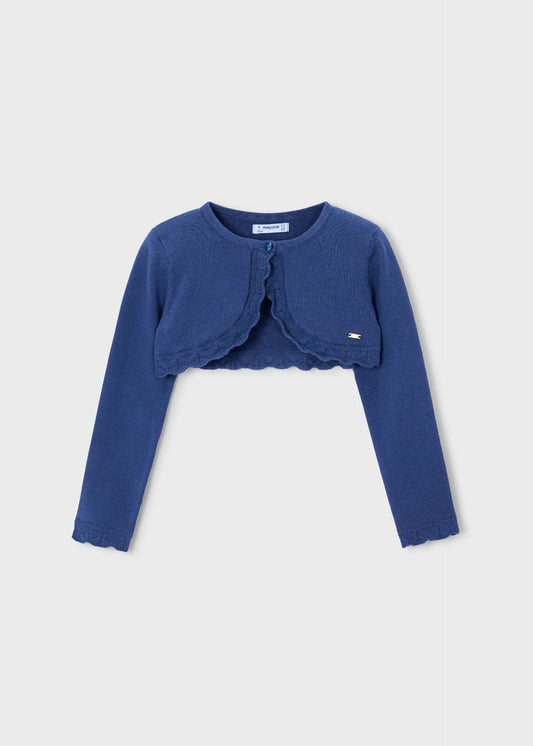 Girls basic bolero knitted cardigan