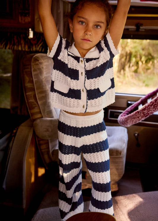 Girl's cardigan and pants set