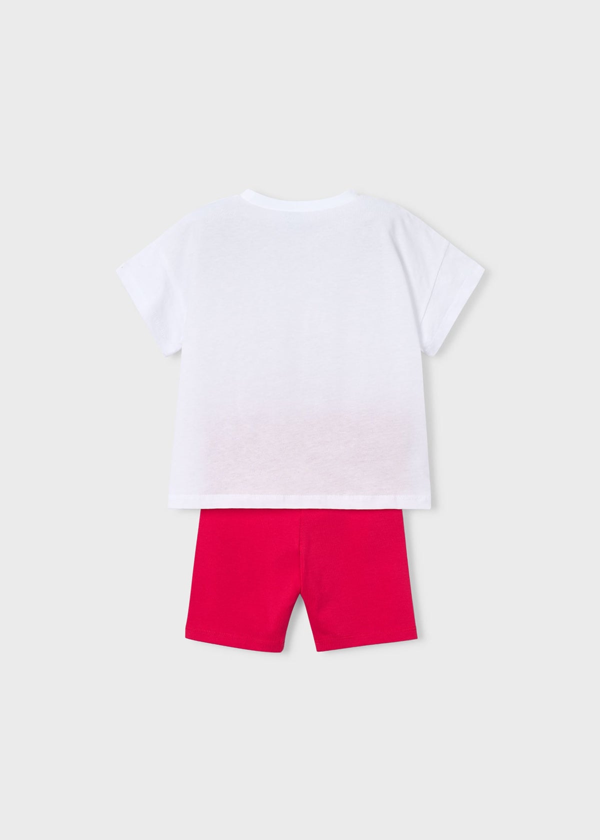 Girls' cycling leggings and T-shirt set