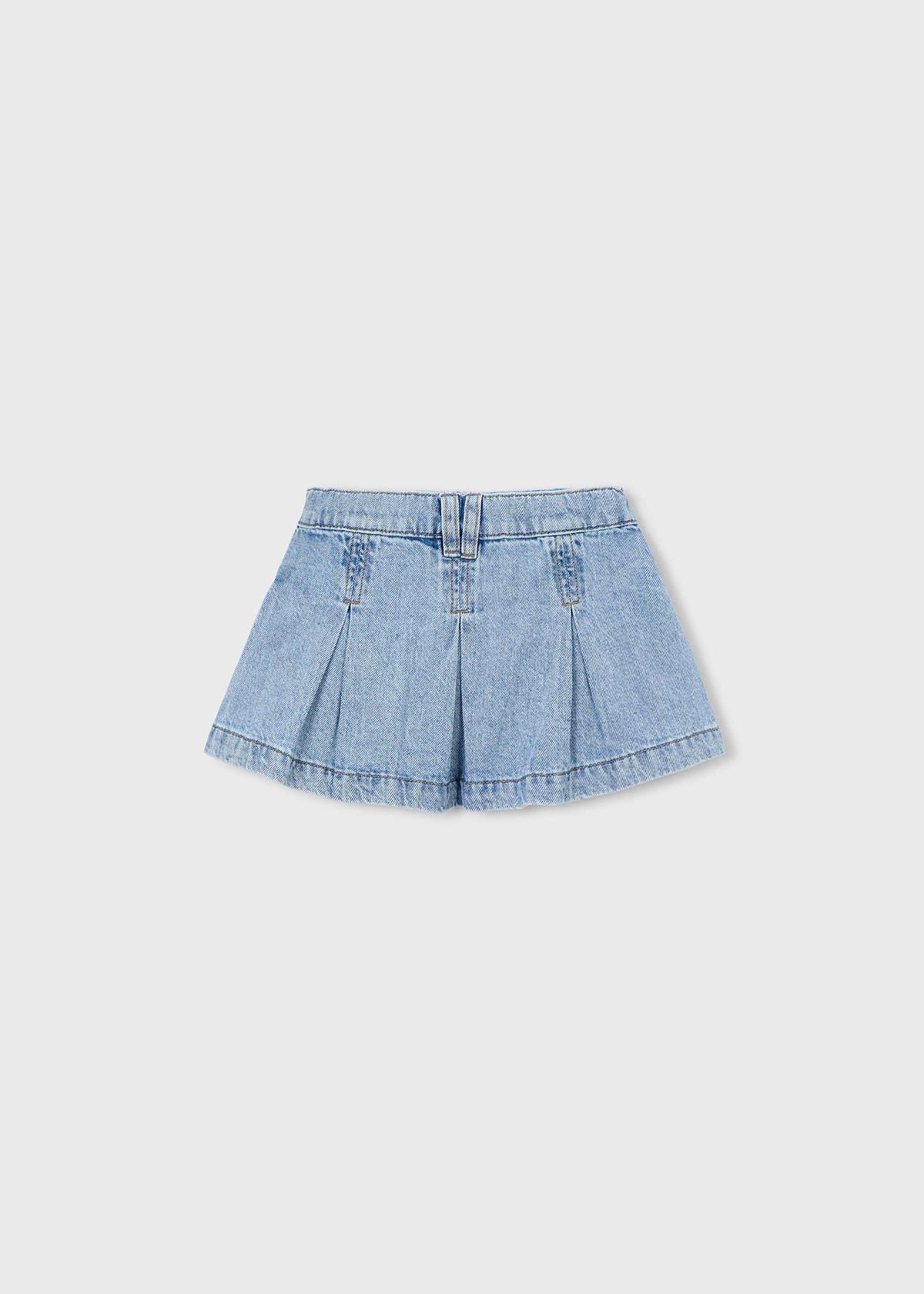 Plissierter Jeansrock für Mädchen