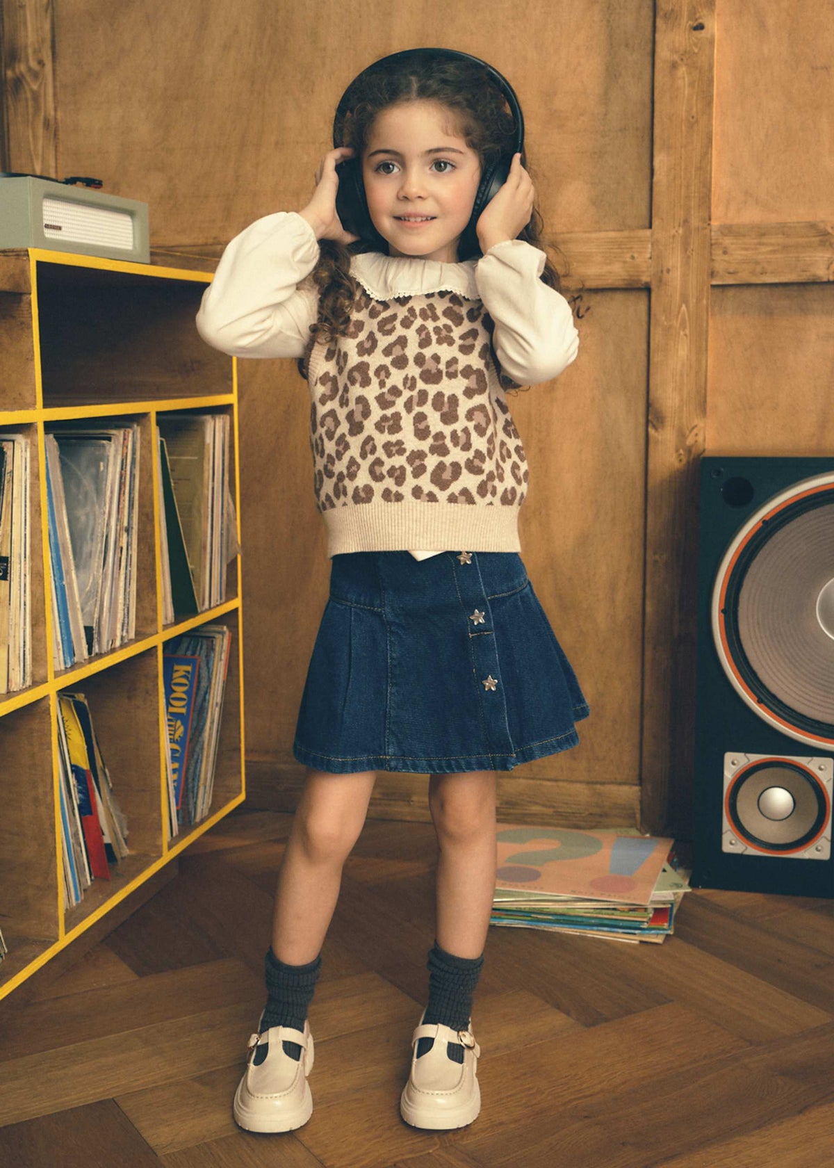 Girls' denim skirt