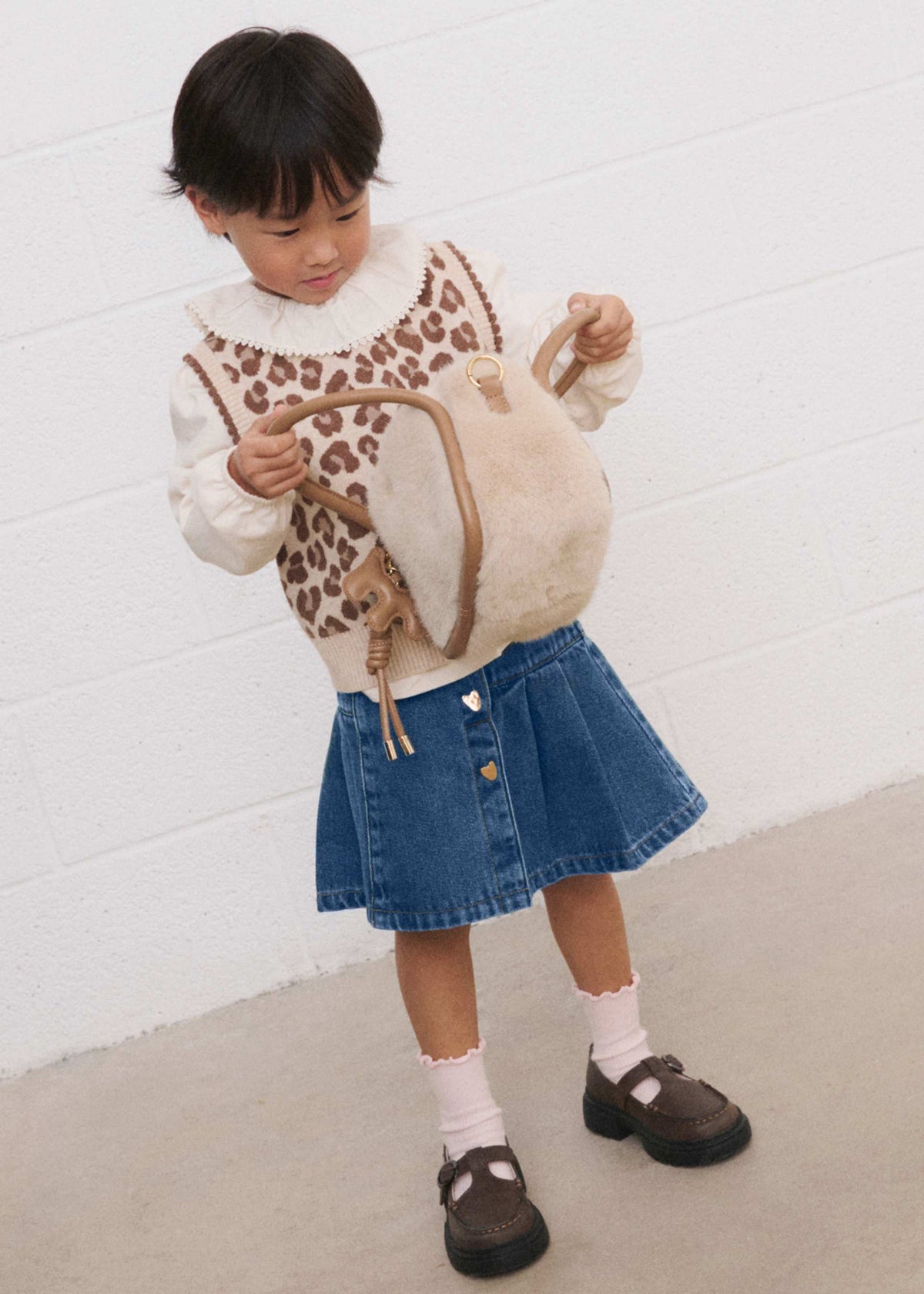 Girls' denim skirt