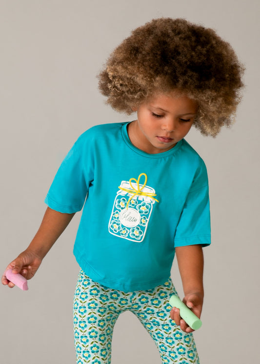 Girl's drop shoulder T-shirt